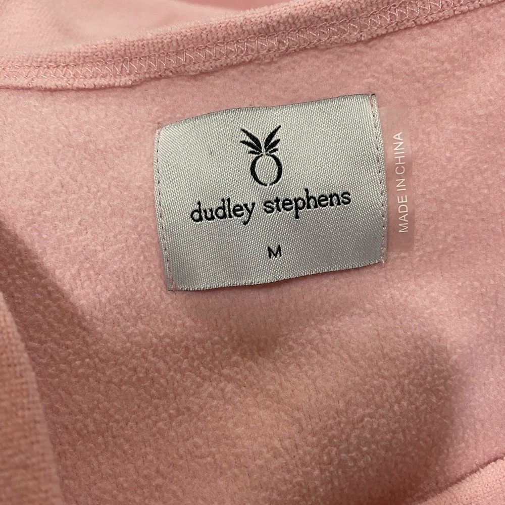 Dudley Stephens Valley V-neck in Terry Fleece Light Pink Size Medium - Picture 4 of 8